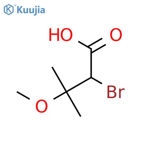 2-Bromo-3-methoxy-3-methylbutanoic acid structure