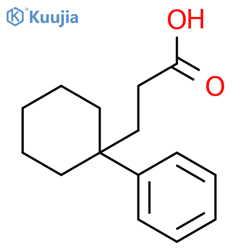 3-(1-phenylcyclohexyl)propanoic Acid structure