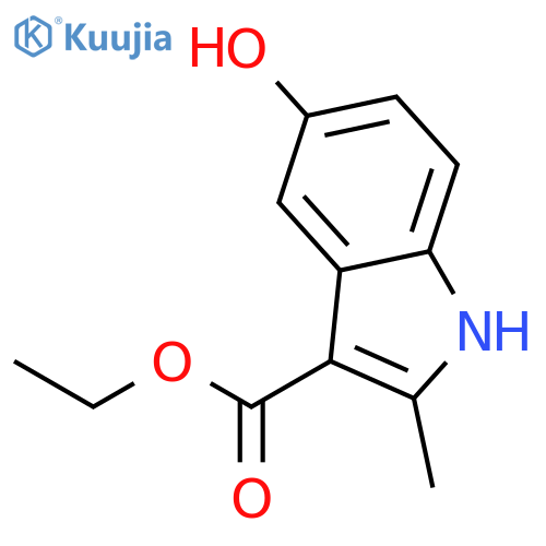 Ethyl 5-hydroxy-2-methyl-1H-indole-3-carboxylate structure