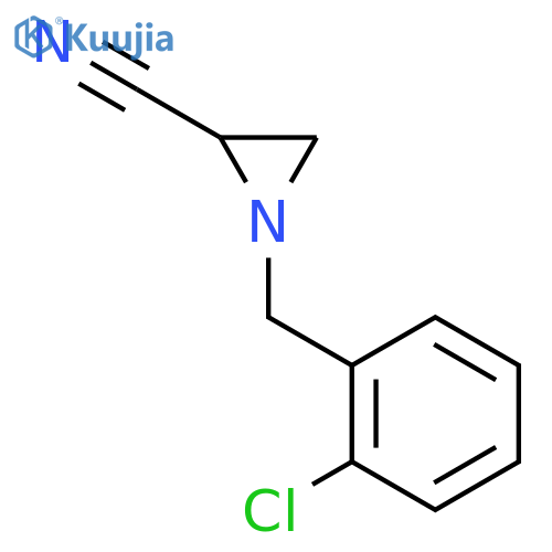 2-Aziridinecarbonitrile, 1-[(2-chlorophenyl)methyl]- structure