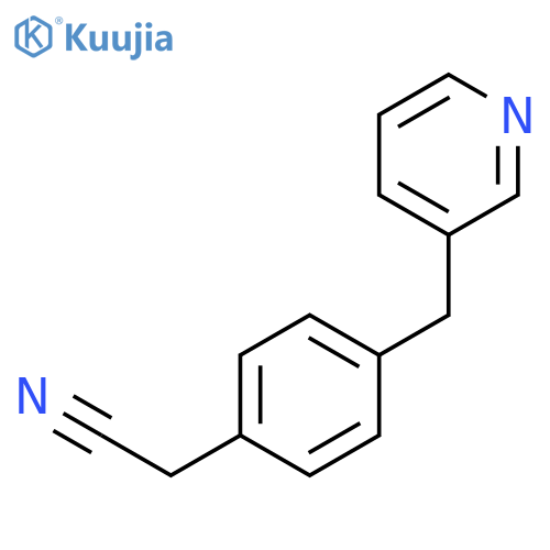 BENZENEACETONITRILE, 4-(3-PYRIDINYLMETHYL)- structure