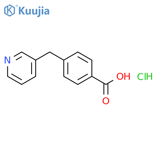 Benzoic acid, 4-(3-pyridinylmethyl)-, hydrochloride structure
