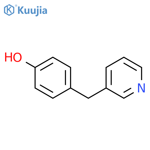 4-(pyridin-3-yl)methylphenol structure
