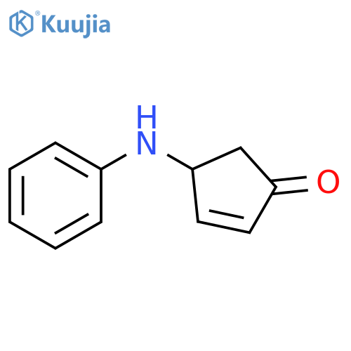 2-Cyclopenten-1-one, 4-(phenylamino)- structure