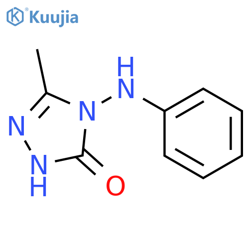 3H-1,2,4-Triazol-3-one, 2,4-dihydro-5-methyl-4-(phenylamino)- structure