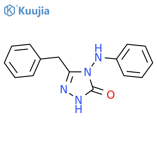 3H-1,2,4-Triazol-3-one, 2,4-dihydro-4-(phenylamino)-5-(phenylmethyl)- structure
