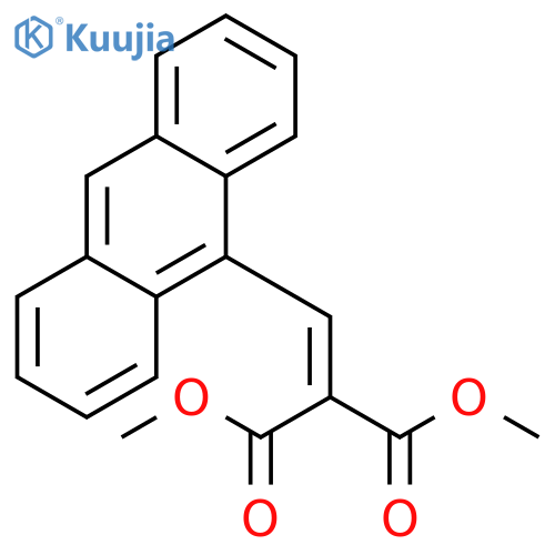 Dimethyl 2-(anthracen-9-ylmethylidene)propanedioate structure