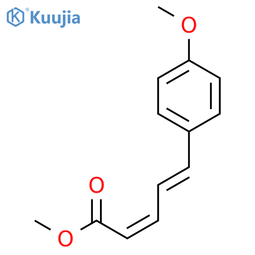 2,4-Pentadienoic acid, 5-(4-methoxyphenyl)-, methyl ester, (2Z,4E)- structure