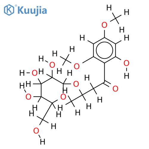 2',4'-Di-Me ether,3-O-beta-D-alloside-3-Hydroxy-1-(2,4,6-trihydroxyphenyl)-1-butanone structure