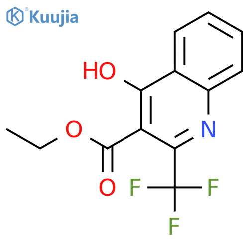 Ethyl 4-hydroxy-2-(trifluoromethyl)quinoline-3-carboxylate structure