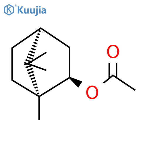 Bornyl acetate structure