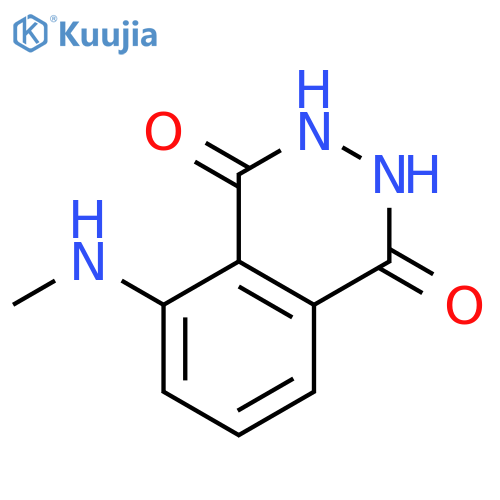 1,4-PHTHALAZINEDIONE, 2,3-DIHYDRO-5-(METHYLAMINO)- structure