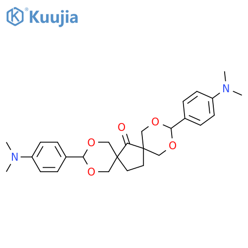 2,4,10,12-Tetraoxadispiro[5.1.5.2]pentadecan-7-one,3,11-bis[4-(dimethylamino)phenyl]- structure