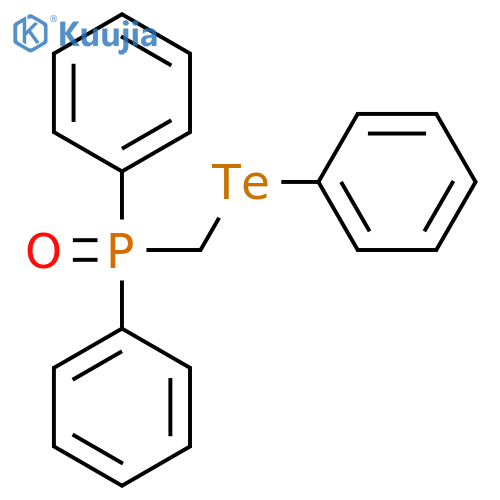PHOSPHINE OXIDE, DIPHENYL[(PHENYLTELLURO)METHYL]- structure