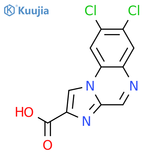 Imidazo[1,2-a]quinoxaline-2-carboxylic acid, 7,8-dichloro- structure
