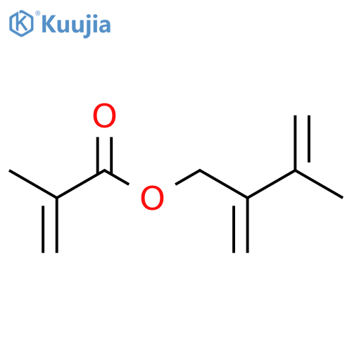 2-Propenoic acid, 2-methyl-, 3-methyl-2-methylene-3-buten-1-yl ester structure