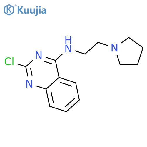 4-Quinazolinamine, 2-chloro-N-[2-(1-pyrrolidinyl)ethyl]- structure