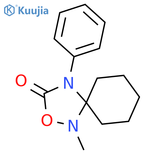 2-Oxa-1,4-diazaspiro[4.5]decan-3-one, 1-methyl-4-phenyl- structure