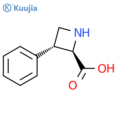 rac-(2R,3R)-3-phenylazetidine-2-carboxylic acid structure