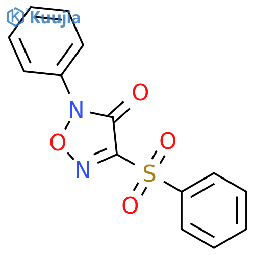 1,2,5-Oxadiazole,3-phenyl-4-(phenylsulfonyl)-, 5-oxide structure