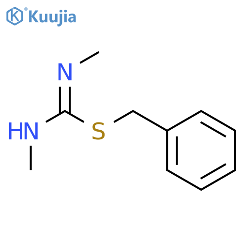 N,N'-dimethyl(benzylsulfanyl)methanimidamide structure