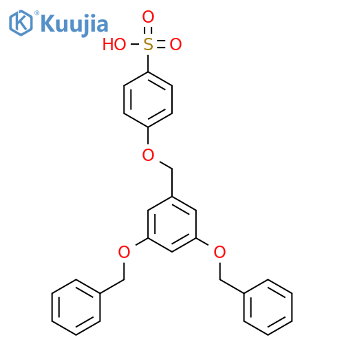 BENZENESULFONIC ACID, 4-[[3,5-BIS(PHENYLMETHOXY)PHENYL]METHOXY]- structure