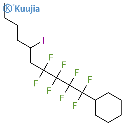 CYCLOHEXANE, (1,1,2,2,3,3,4,4-OCTAFLUORO-6-IODODECYL)- structure