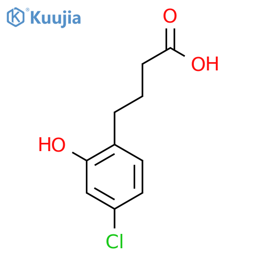 4-(4-chloro-2-hydroxyphenyl)butanoic acid structure