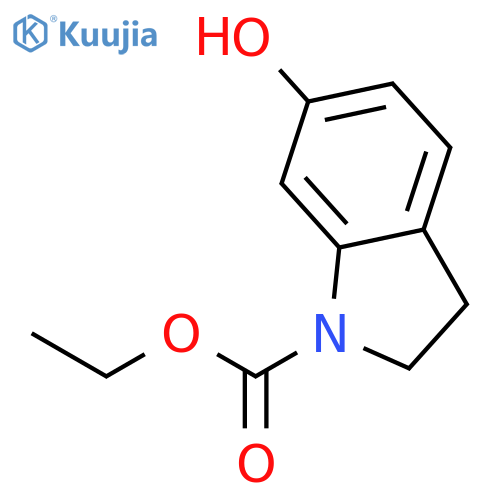 ethyl 6-hydroxy-2,3-dihydro-1H-indole-1-carboxylate structure
