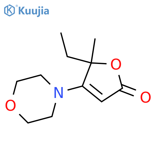 2(5H)-Furanone,5-ethyl-5-methyl-4-(4-morpholinyl)- structure
