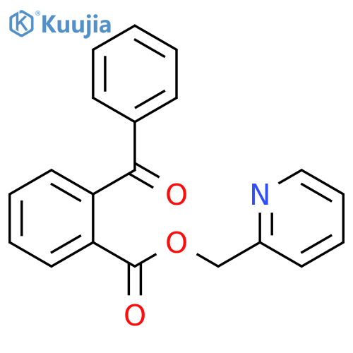 Benzoic acid, 2-benzoyl-, 2-pyridinylmethyl ester structure