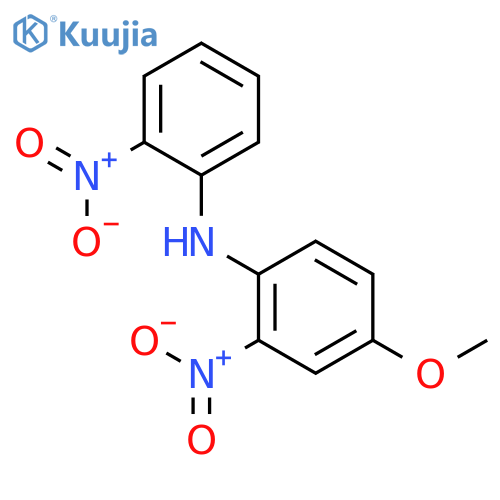 Benzenamine, 4-methoxy-2-nitro-N-(2-nitrophenyl)- structure