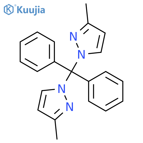 1H-Pyrazole, 1,1'-(diphenylmethylene)bis[3-methyl- structure
