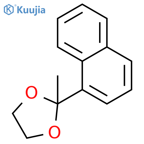 1,3-Dioxolane, 2-methyl-2-(1-naphthalenyl)- structure