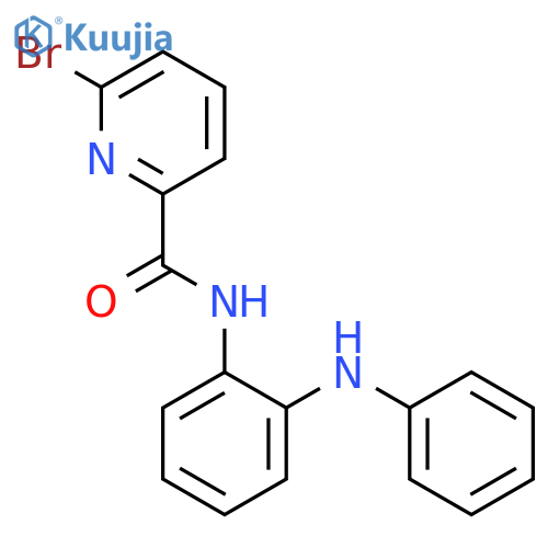 2-PYRIDINECARBOXAMIDE, 6-BROMO-N-[2-(PHENYLAMINO)PHENYL]- structure