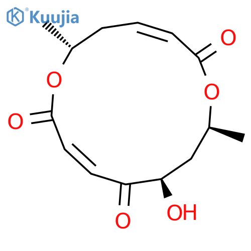 1,7-Dioxacyclotetradeca-3,9-diene-2,8,11-trione,12-hydroxy-6,14-dimethyl-, (3E,6R,9E,12R,14S)- structure