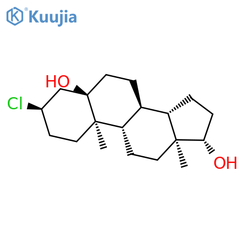 Androstane-5,17-diol, 3-chloro-, (3a,5a,17b)- structure