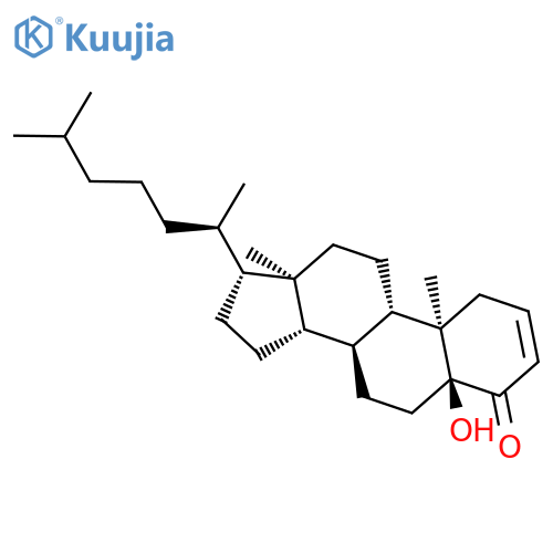 Cholest-2-en-4-one, 5-hydroxy-, (5a)- structure
