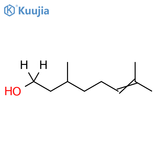 6-Octen-1,1-d2-1-ol, 3,7-dimethyl- (9CI) structure