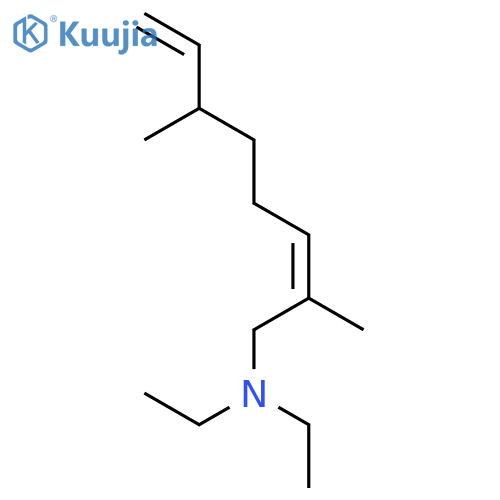 2,7-Octadien-1-amine, N,N-diethyl-2,6-dimethyl-, (Z)- structure