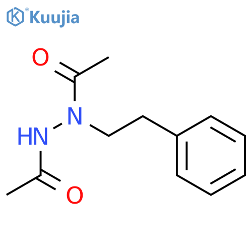 Acetic acid, 2-acetyl-1-(2-phenylethyl)hydrazide structure