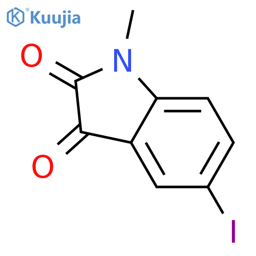 5-iodo-1-methylindoline-2,3-dione structure