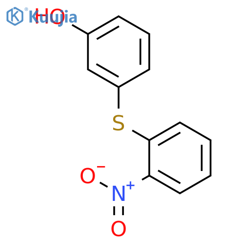 PHENOL, 3-[(2-NITROPHENYL)THIO]- structure