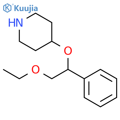 PIPERIDINE, 4-(2-ETHOXY-1-PHENYLETHOXY)- structure