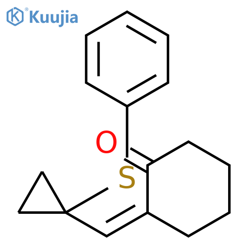 Cyclohexanone, 2-[[1-(phenylthio)cyclopropyl]methylene]-, (E)- structure