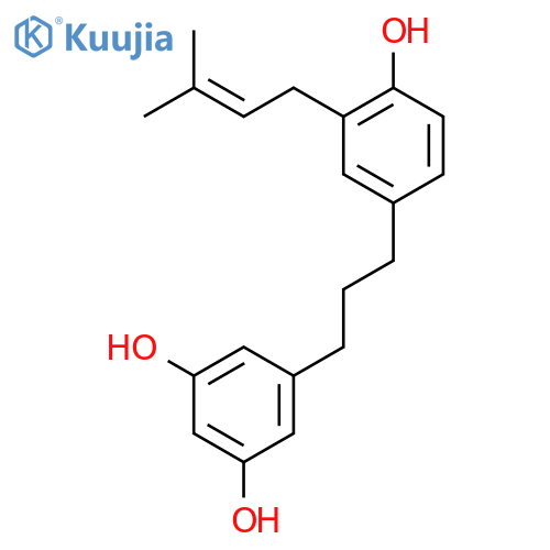 1,3-Benzenediol,4-[3-[4-hydroxy-3-(3- methyl-2-butenyl)phenyl]propyl]- structure