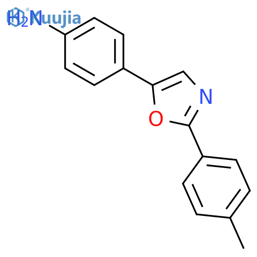Benzenamine, 4-[2-(4-methylphenyl)-5-oxazolyl]- structure