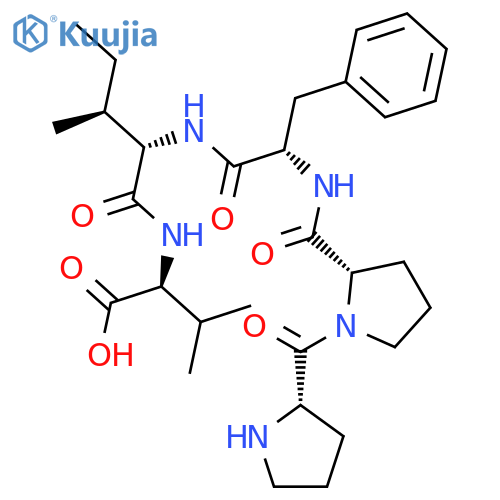L-Valine, N-[N-[N-(1-L-prolyl-L-prolyl)-L-phenylalanyl]-L-isoleucyl]- structure