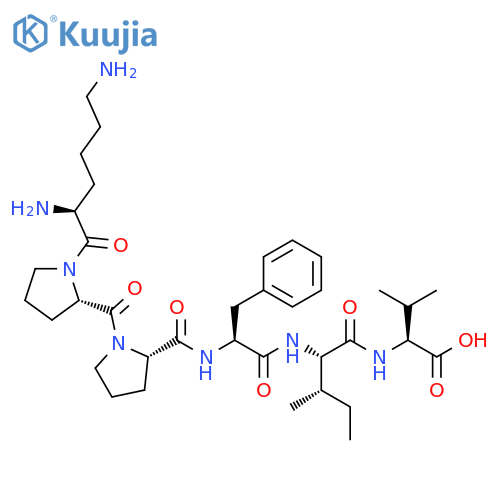 L-Valine,N-[N-[N-[1-(1-L-lysyl-L-prolyl)-L-prolyl]-L-phenylalanyl]-L-isoleucyl]- structure