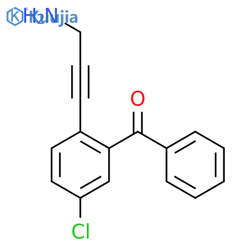 Methanone, [2-(3-amino-1-propynyl)-5-chlorophenyl]phenyl- structure